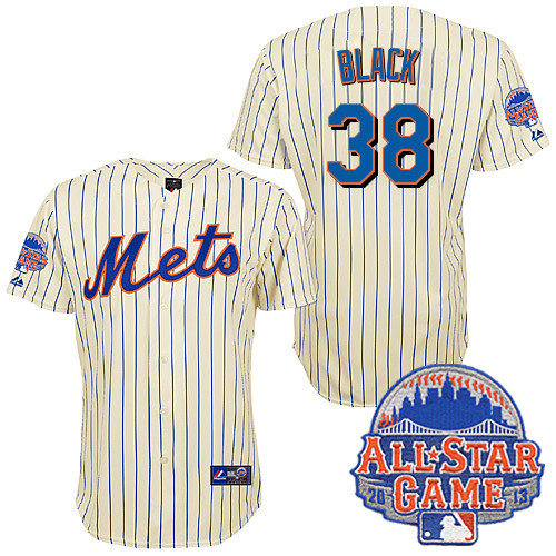 Vic Black #38 MLB Jersey-New York Mets Men's Authentic All Star White Baseball Jersey